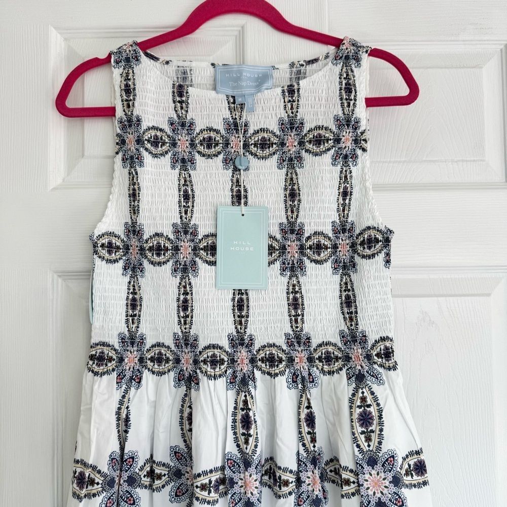 Hill House Marseilles Geo Cosima Nap Dress Medium - Picture 2 of 4